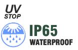 IP65 idonei per istallazioni in ambienti esterni Cavo di alimentazione pre-istallato per il collegamento Non dimmerabili.
