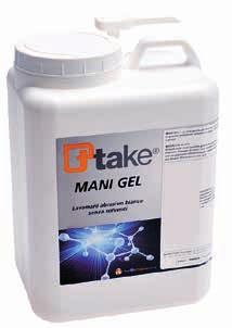 MANI GEL: gel lavamani abrasivo bianco, senza solventi; 5 kg.