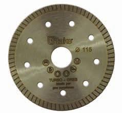 TURBO-EXPERT, disco diamantato con corona continua (10mm di altezza) per il taglio a secco universale. Garantisce massime prestazioni ed eccellenti finiture.