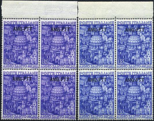 8854 Posta Ordinaria 1949-19 Cimarosa, UPU, Unesco e Righi - Quartine 60 8860