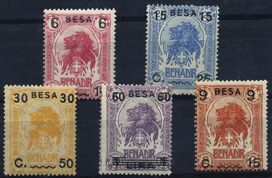 200 8880 Posta Aerea 1928-29 Francobolli d Italia Sovrastampati - Sass.