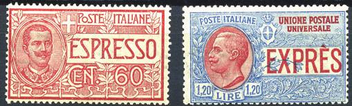 439/48+A111/16 - Lusso 1 8743 Espressi 1922 Vittorio Emanuele