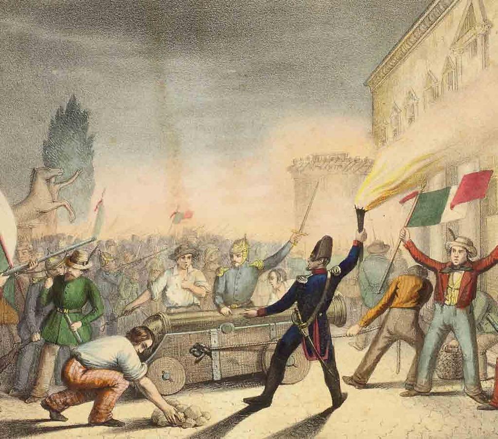 Le rivoluzioni del 1848 La Repubblica Romana 9 Febbraio 1849-3 Luglio 1849 Dichiarato