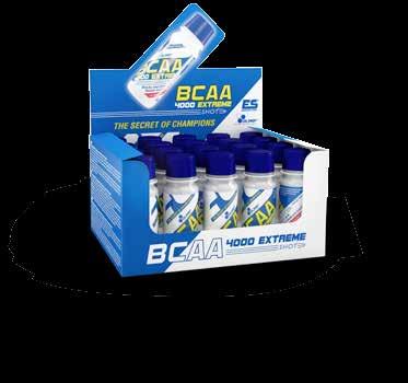 BCAA 4000 EXTREME SHOT nutrimento istantaneo per i muscoli una miscela di alta qualita' di amminoacidi a catena ramificata (BCAA...)in proporzione 2:1:1 con l'aggiunta di L-glutammina.