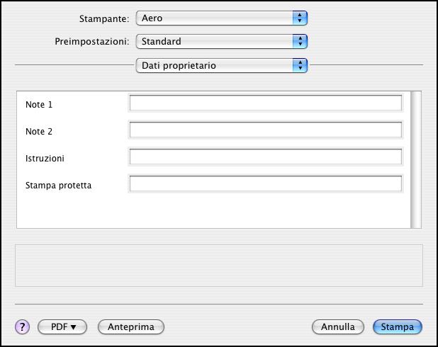 Nel menu Formato per, selezionare Fiery. 3 Selezionare le impostazioni della pagina per il lavoro di stampa. 4 Fare clic su OK.