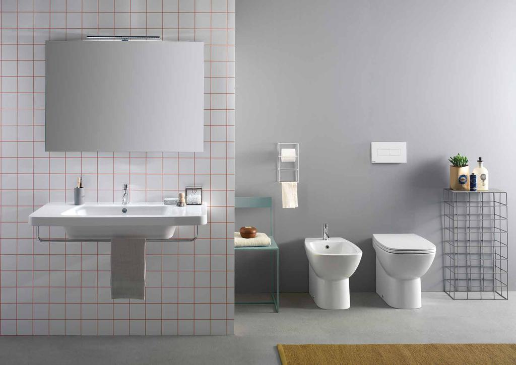 GR.BI Lavabo sospeso Wall-hung basin.48 DA010.