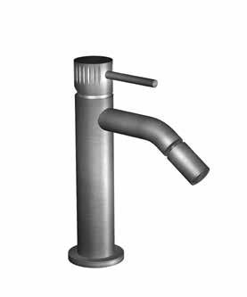 72532AS00/ 72532AL00 Miscelatore lavabo alto con bocca lunga in acciaio spazzolato 316 e cartuccia tradizionale 316 brushed stainless steel high