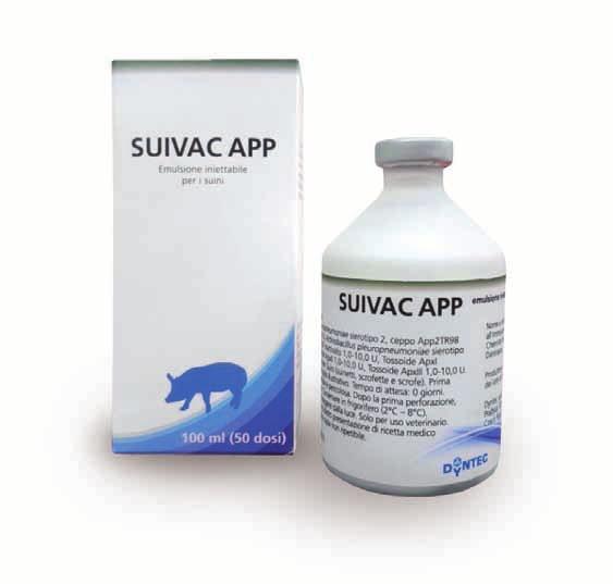 SUIVAC APP 1 x 50 dosi (100 ml) Suivac APP emulsione iniettabile per i suini.