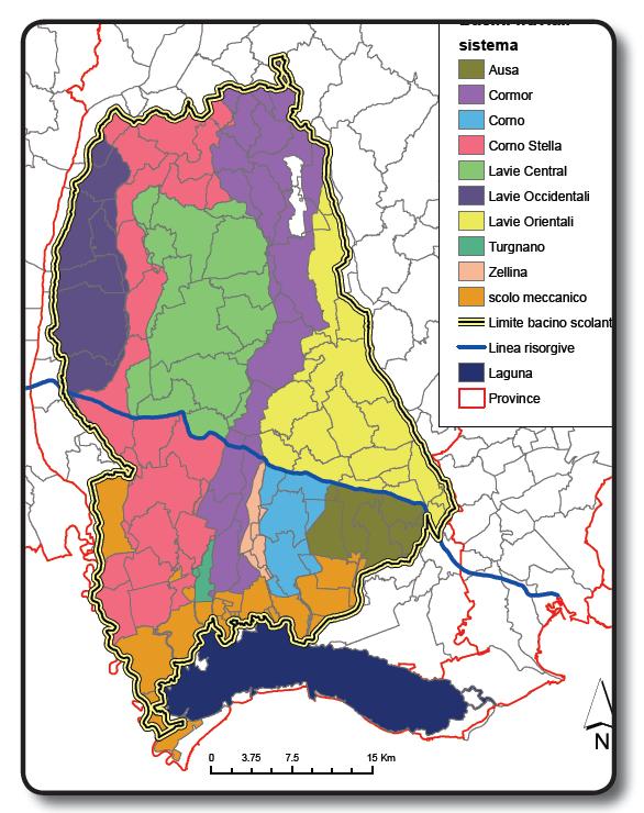 Figura 4: Bacini idrografici dei