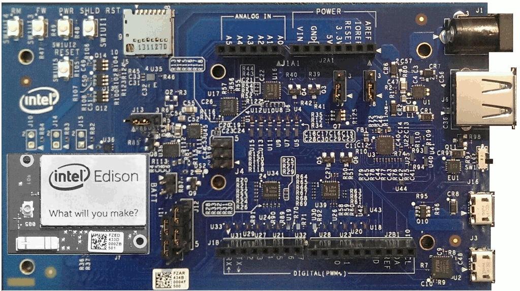 Intel Edison + kit for Arduino Interfaccia di sviluppo