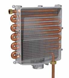 Cuore delle caldaie a condensazione è l innovativo scambiatore in alluminio a doppio circuito: l acqua di rete viene scaldata direttamente nel corpo caldaia portando a condensazione i fumi