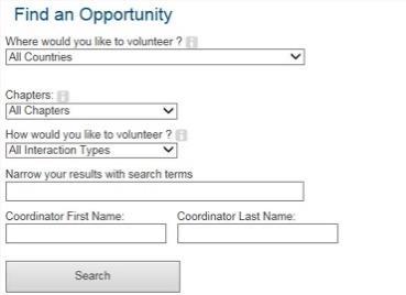 3. Volunteer Management Process Engagement VRMS CALL Type CALL A Collegata alle "working opportunity Team