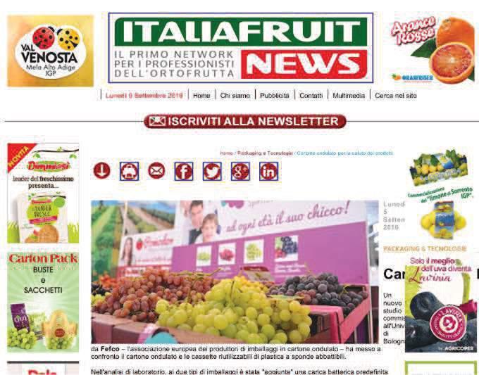 Articolo pubblicato sul sito italiafruit.net italiafruit.net Più : www.alexa.com/siteinfo/italiafruit.