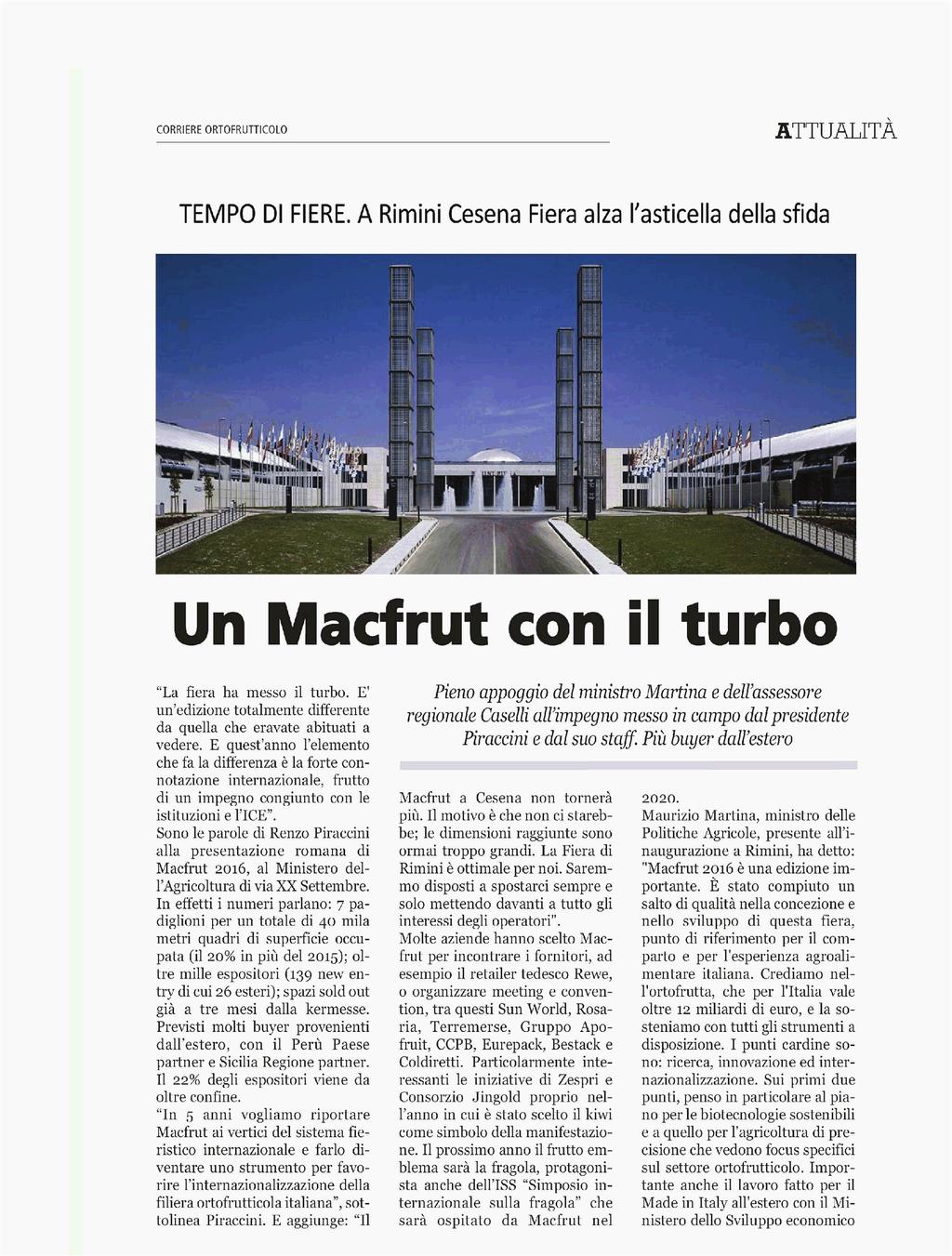 Corriere Ortofrutticolo (ITA) Paese: it Pagina: 65 Tipo medi