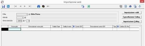 o di qualsiasi procedura (Freccia A); o Inserire la descrizione del conto (Freccia B); o Inserire il saldo Dare/Avere del conto (Freccia C); o Inserire il codice conto GIS (Freccia D).