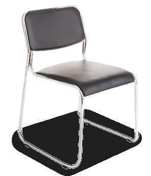 art.0923 sedia impilabile seduta rivestita