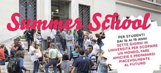 SummerSchool (in italiano o inglese) Partecipanti Studenti del terzo e quarto anno di liceo Descrizione Scuola di orientamento di una settimana estiva (in Italiano e inglese) rivolta a studenti degli