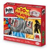 PROMO 2 CORRETTORI PRITT 4,50 COLLA PRITT GLITTER 20 gr 2,40 2 + 1 GRATIS COLLA PRITT 11 GR 3 PZ. pz.