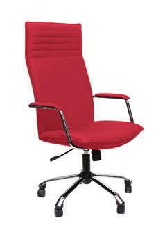 Dimensioni sedile 54 x 47 cm; schienale 47,5 x 73 cm; altezza sedile regolabile da 48 a 57 cm; ingombro con braccioli 62,5 cm; altezza max 126 cm.