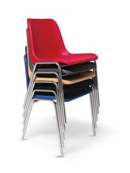 Per gli altri modelli sedile e schienale sono in polipropilene o in faggio multistrato (quest ultimo modello è garantito per 3 anni). Completabili con accessori venduti in questo catalogo.
