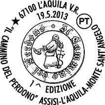 zza Regina Margherita 67100 L Aquila DATA: 18/5/13 ORARIO: 15/21 Struttura competente: Poste Italiane/U.P. L Aquila V.R. (UPE3001)/Sportello filatelico / Via della Crocetta snc -67100 L Aquila (tel.