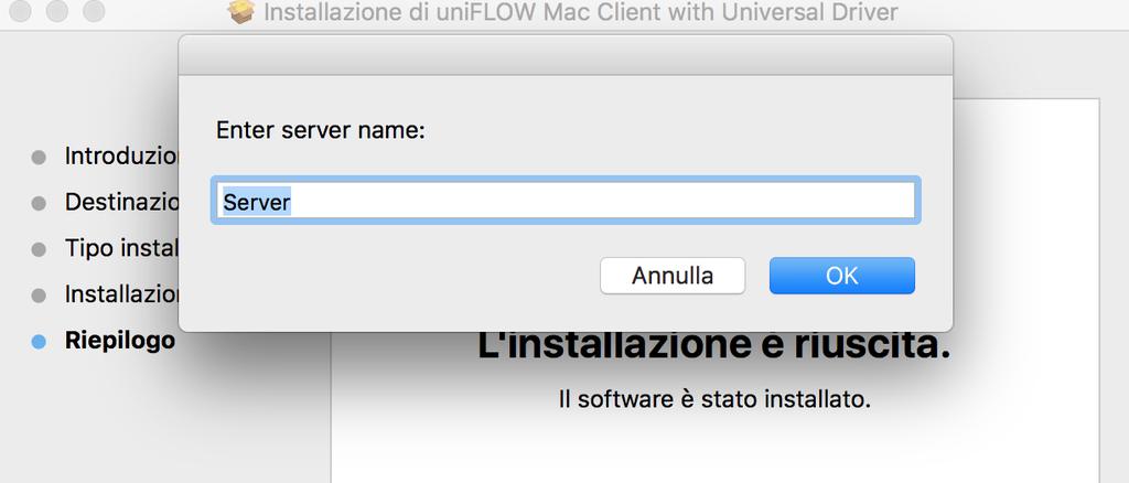 Servizi agli Utenti e DTM Servizi ICT Pagina 8 di 12 Quando richiesto, digitare l indirizzo del server: print.unibs.