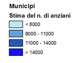 Fabbisogno di servizi sociali Fabbisogno di servizi per anziani Roma Capitale - Anno 2013 11.000 soglia di reddito considerata 19.