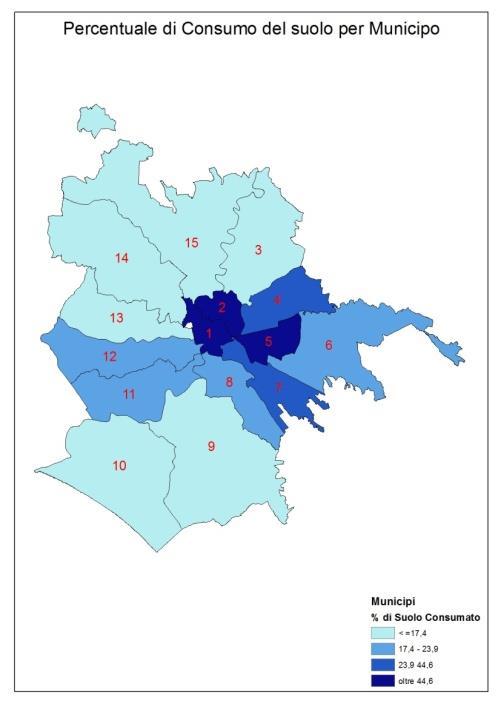 Ambiente I municipi che hanno la minor percentuale di consumo del