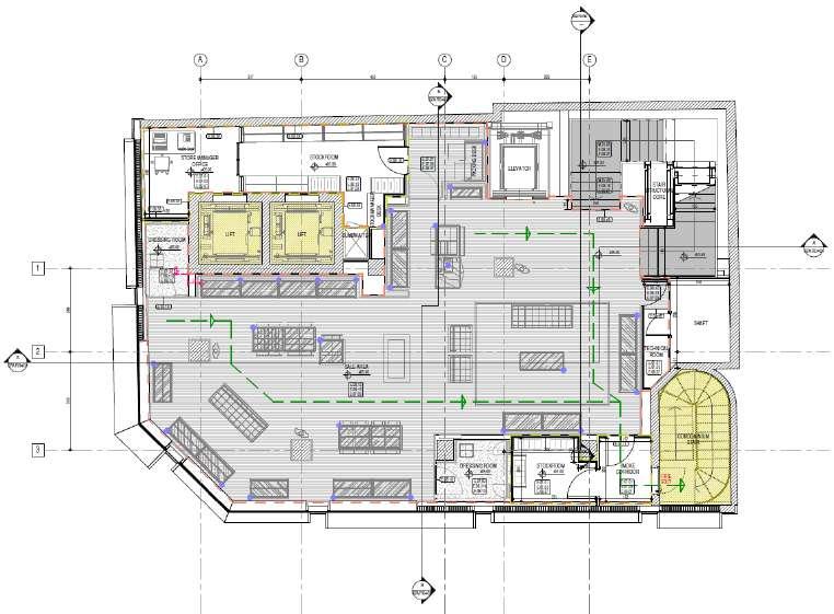 NEGOZIO DI LUSSO A COPENAGHEN Gli strumenti BIM forniscono