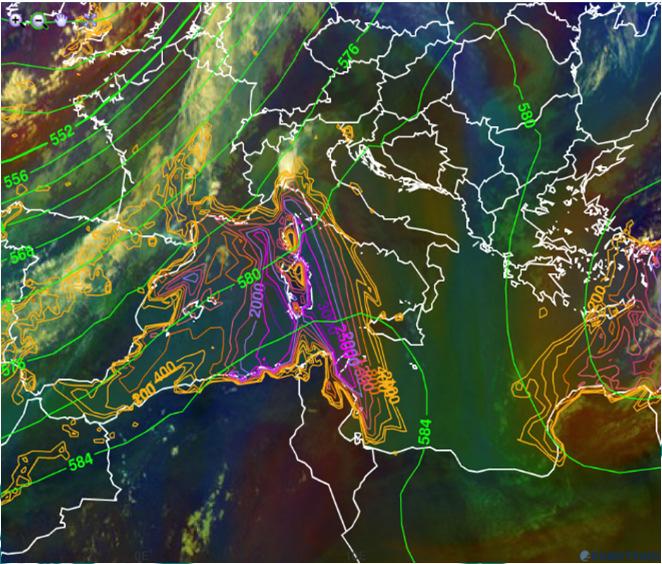 Liguria-Piemonte 9-13/10/2014 Alluvione Genova Max.