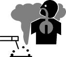 FUMI E GAS POSSONO ESSERE PERICOLOSI: La saldatura può produrre fumi e gas dannosi alla salute. Evitate di respirare questi fumi e gas.