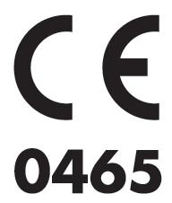 Notificato 0123 e certificato da Ente Notificato 0465 Le 4 cifre sotto il marchio CE