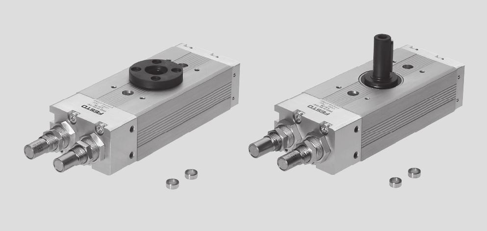 Attuatori oscillanti DRQD-B-16...32, DRQD-40...50, a doppio pistone Funzione Varianti Angoli di rotazione 90, e oppure X Albero cilindrico o flangiato -N- Diametro 16.