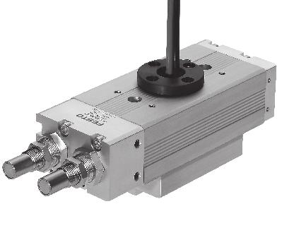 Attuatori oscillanti DRQD-B-16...32, DRQD-40...50, a doppio pistone Passaggio tubi e cavi sull albero flangiato DRQD-...-SD... DRQD-...-E... Il passaggio dell albero flangiato consiste in uno o max.