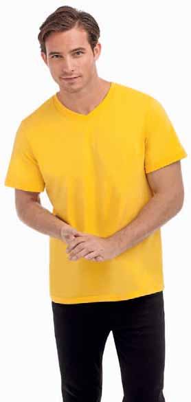 T-SHIRT 34 HA7110 p. 66 HA7132 p. 66 HA7010 HA164 HA7032 Men s V-neck 100% cotone, T-shirt tubolare dalla vestibilità comfort. Etichetta Tagless.