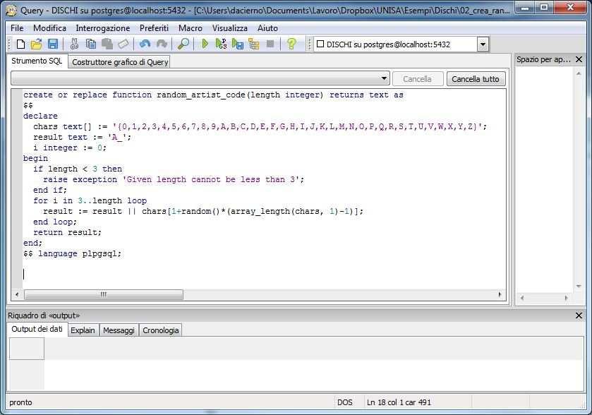it SQL come DML: Esercitazione 6 AA 2010-2011, Basi