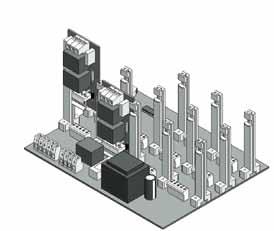 - Sino a 10 ingressi per comando individuale singolo motore. Control unit for sequential 2/10 motors, 230 Vac. - 2 boards included for modular control 2 motors.