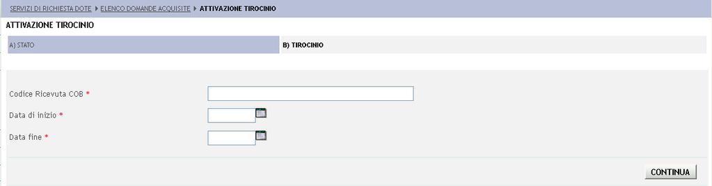 1) Sezione A) STATO. Figura 144 Stato Prendere visione dei dati e eventualmente integrare le informazioni compilando il campo Note.