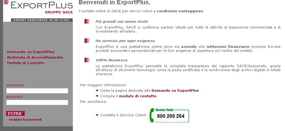 Polizza Credito Fornitore: www.exportplus.