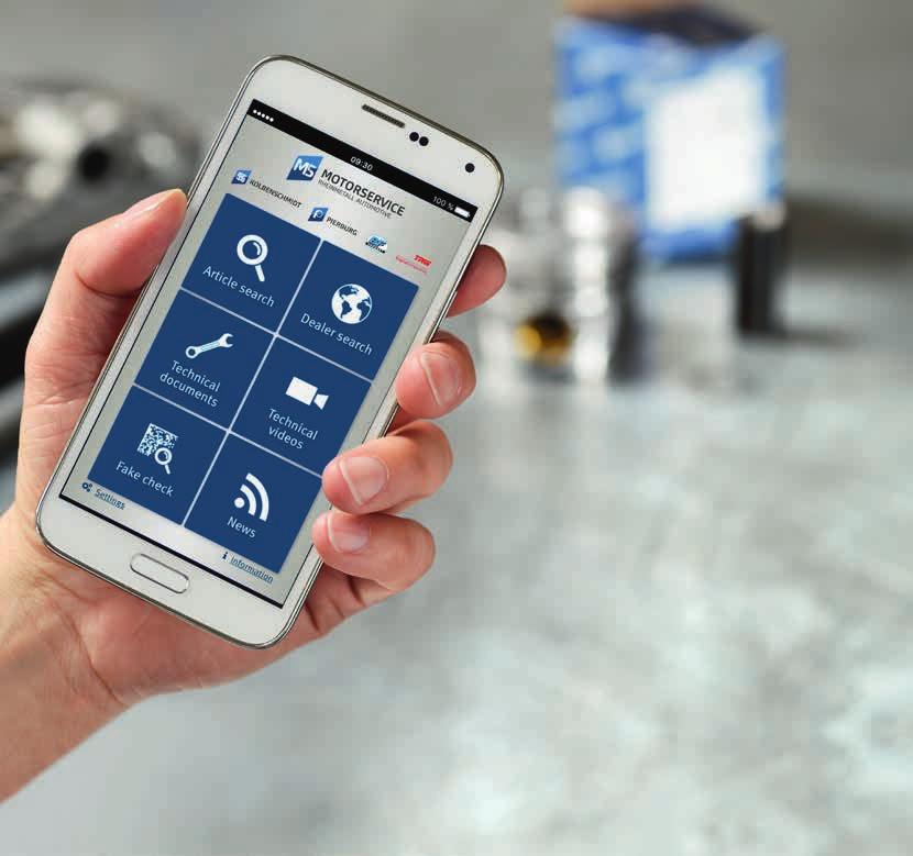 Motorservice App Accesso mobile al nostro know-how tecnico Per