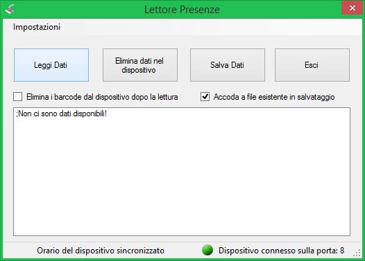 3 UTILIZZO DI PIU LETTORI PER EVENTO Nel caso in cui si utilizzino più lettori per rilevare le presenze ad un evento si possono accodare i dati relativi su un unico file TXT