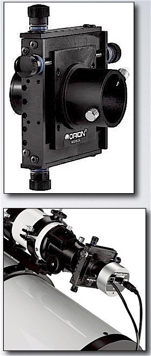 PIASTRA MICROMETRICA X-Y - Richiesti 130 Euro L'Orion X-Y Guidestar Finder è un dispositivo meccanico che permette di disassare l'oculare di guida o la camera di autoguida per centrare la stella di