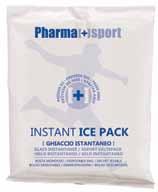 First aid ice pack for the instant relief of pain and swelling. The cold is maintained for a period of 15 minutes, depending on the surrounding temperature. Disposable.