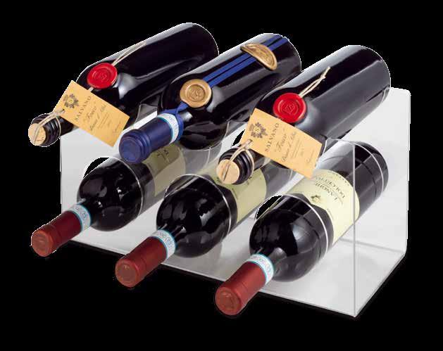 69,90 (IVA 15,38 - Totale 85,28) Cantinetta plexiglass 6 bottiglie