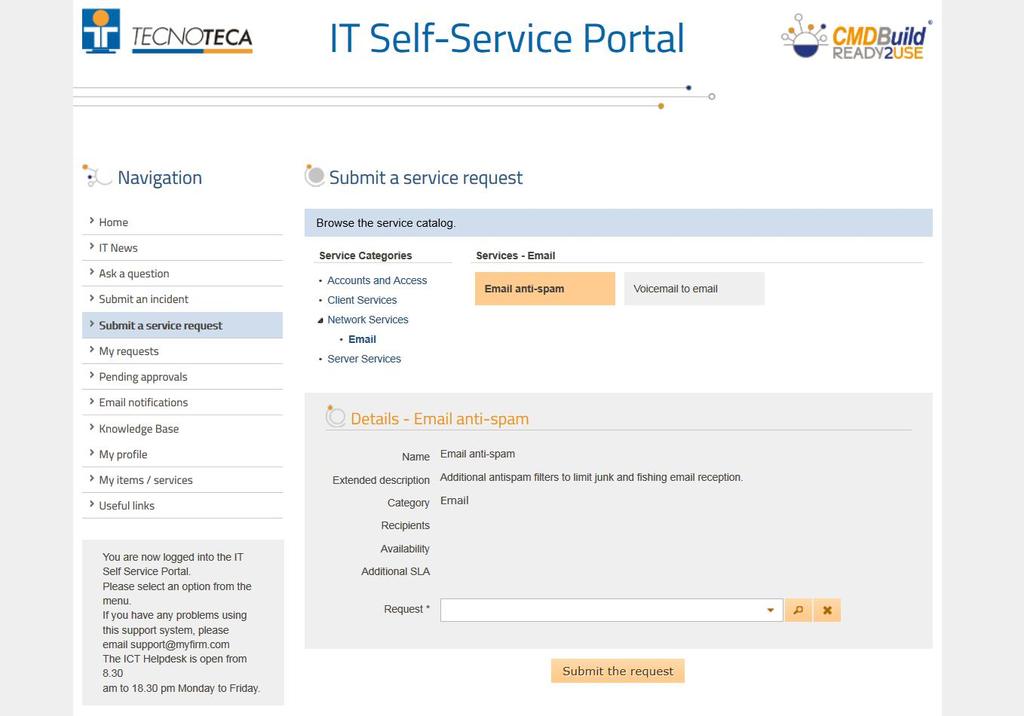 Catalogo dei servizi 7 Servizi ed entità correlate: Catalogo servizi strutturato in categorie multilivello