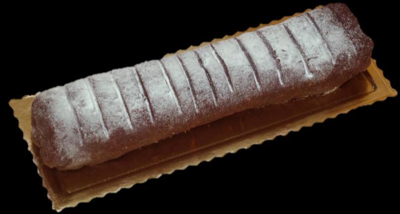 Salame cioccolato Cod. 070 Cioccolato con biscotti e zucchero a velo. Strudel Cod.