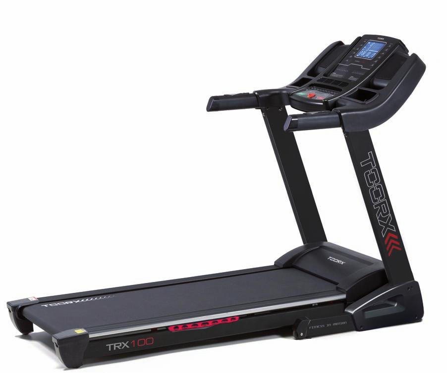 tapis roulant FASCIA CARDIO TOORX INCLUSA PRE-ASSEMBLATO HRC-HEART RATE CONTROL AIR COOLED MULTIMEDIA SYSTEM MOTORE AC APP READY + TRX ROUTE KEY OPTIONAL 1700 mm Motore 850 mm Velocità Inclinazione