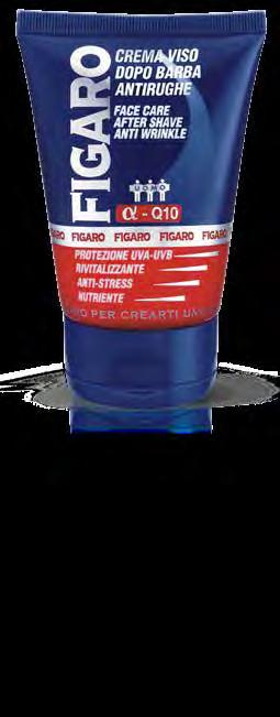 UN SALTO IN AVANTI NELLA GESTUALITÀ MASCHILE 48 08265 CREMA VISO DOPO BARBA ANTI RUGHE 100ML Dimensioni tubo mm 47x47x118 h COD EAN 8004120082658 COD ITF 08004120004179 Cartoni/Package