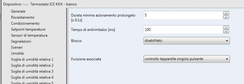 Se l oggetto di notifica è abilitato, prevedere ad ogni ripristino della tensione bus l invio di un comando di lettura stato (read request) su questo oggetto per poter aggiornare la pulsantiera sullo