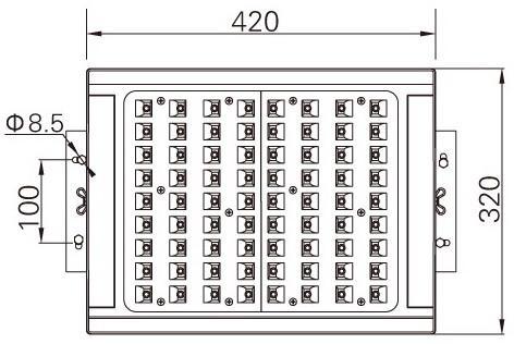 58W LED temepratura giunzione <65.(Ta=25.